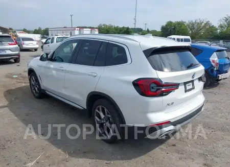 BMW X3 2022 vin 5UX53DP0XN9N42072 from auto auction Iaai