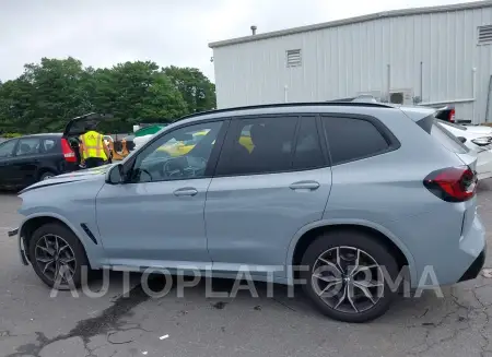 BMW X3 2022 vin WBX57DP0XNN186416 from auto auction Iaai