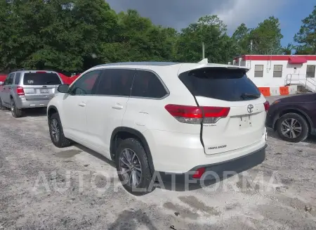 TOYOTA HIGHLANDER 2018 vin 5TDKZRFH1JS528502 from auto auction Iaai