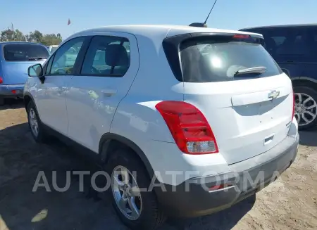 CHEVROLET TRAX 2016 vin KL7CJNSB5GB675571 from auto auction Iaai