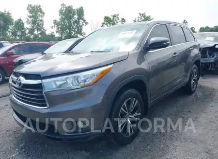 TOYOTA HIGHLANDER 2016 vin 5TDJKRFH0GS244822 from auto auction Iaai