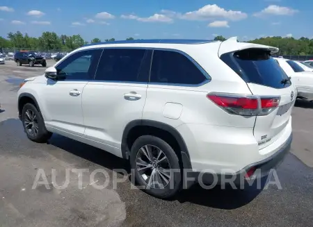 TOYOTA HIGHLANDER 2016 vin 5TDJKRFHXGS259327 from auto auction Iaai