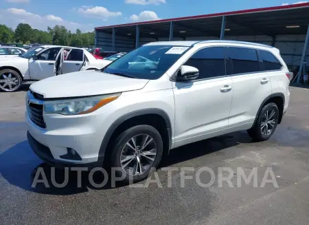 TOYOTA HIGHLANDER 2016 vin 5TDJKRFHXGS259327 from auto auction Iaai