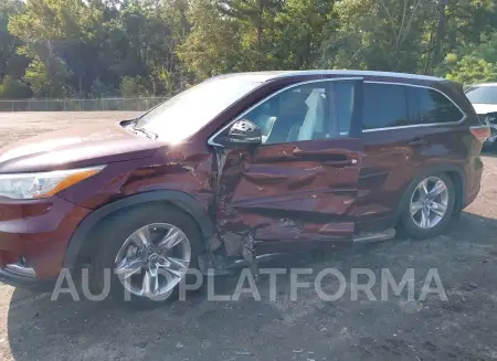 TOYOTA HIGHLANDER 2016 vin 5TDYKRFH7GS132629 from auto auction Iaai