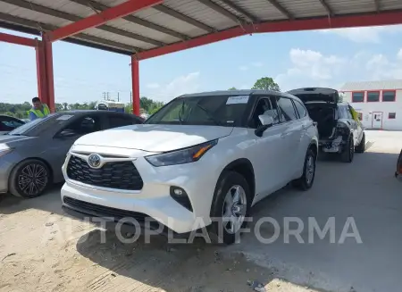 TOYOTA HIGHLANDER 2022 vin 5TDZZRAH3NS555924 from auto auction Iaai