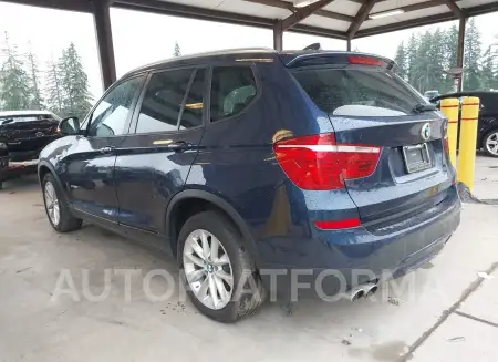 BMW X3 2016 vin 5UXWX9C55G0D75301 from auto auction Iaai