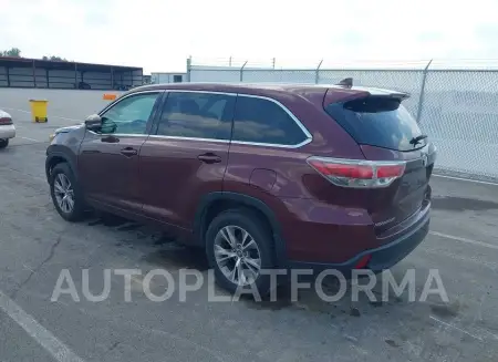 TOYOTA HIGHLANDER 2016 vin 5TDBKRFH4GS291419 from auto auction Iaai