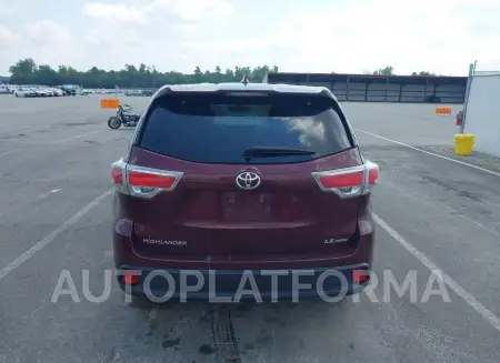 TOYOTA HIGHLANDER 2016 vin 5TDBKRFH4GS291419 from auto auction Iaai