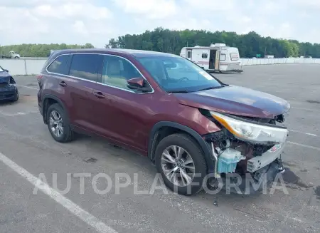 Toyota Highlander 2016 2016 vin 5TDBKRFH4GS291419 from auto auction Iaai