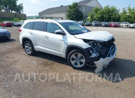 Toyota Highlander Hybrid 2018 2018 vin 5TDDGRFH8JS037777 from auto auction Iaai