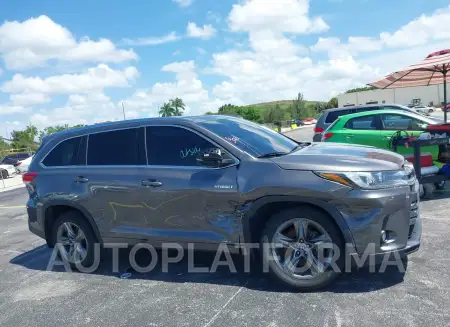 TOYOTA HIGHLANDER HYBRID 2018 vin 5TDDGRFH9JS044110 from auto auction Iaai