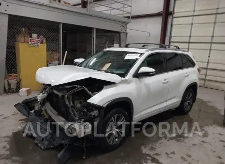 TOYOTA HIGHLANDER 2016 vin 5TDJKRFH2GS350723 from auto auction Iaai