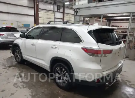 TOYOTA HIGHLANDER 2016 vin 5TDJKRFH2GS350723 from auto auction Iaai