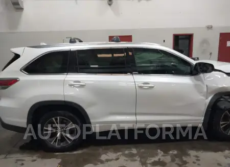 TOYOTA HIGHLANDER 2016 vin 5TDJKRFH2GS350723 from auto auction Iaai