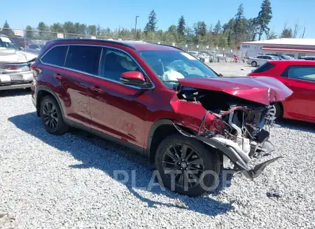 Toyota Highlander 2019 2019 vin 5TDJZRFH8KS918672 from auto auction Iaai