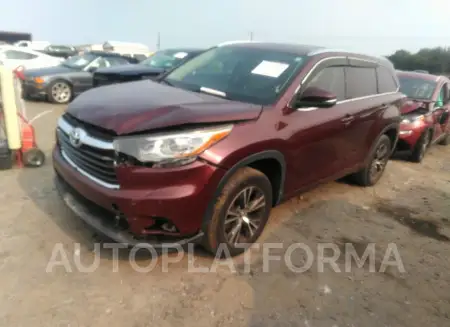 TOYOTA HIGHLANDER 2016 vin 5TDKKRFH8GS164706 from auto auction Iaai