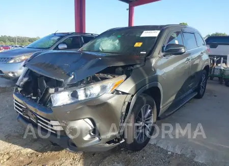 TOYOTA HIGHLANDER 2018 vin 5TDKZRFH3JS250458 from auto auction Iaai