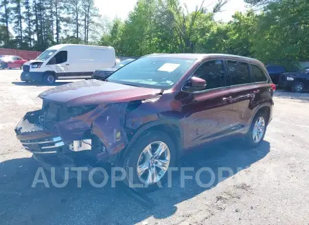 TOYOTA HIGHLANDER 2019 vin 5TDYZRFH0KS335558 from auto auction Iaai