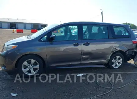 TOYOTA SIENNA 2017 vin 5TDZZ3DC6HS837816 from auto auction Iaai