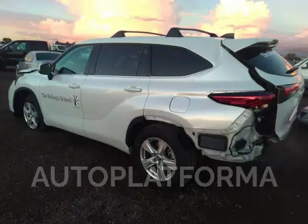 TOYOTA HIGHLANDER 2022 vin 5TDZZRAH3NS558791 from auto auction Iaai