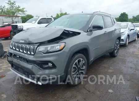 JEEP COMPASS 2022 vin 3C4NJDCB1NT158445 from auto auction Iaai