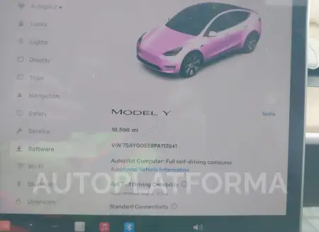 TESLA MODEL Y 2023 vin 7SAYGDEE8PA112941 from auto auction Iaai