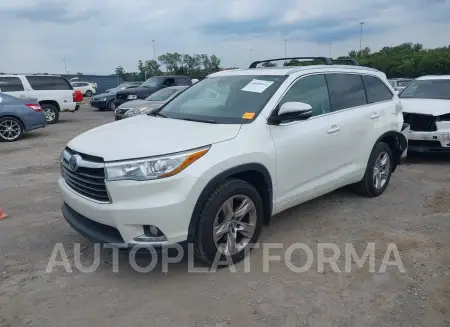 TOYOTA HIGHLANDER 2016 vin 5TDDKRFH3GS241183 from auto auction Iaai