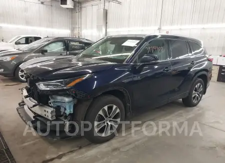 TOYOTA HIGHLANDER 2021 vin 5TDGZRBH2MS073062 from auto auction Iaai