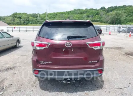 TOYOTA HIGHLANDER 2016 vin 5TDJKRFH5GS308417 from auto auction Iaai