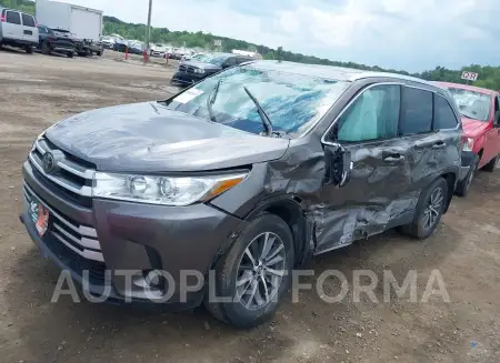 TOYOTA HIGHLANDER 2019 vin 5TDJZRFH2KS927304 from auto auction Iaai