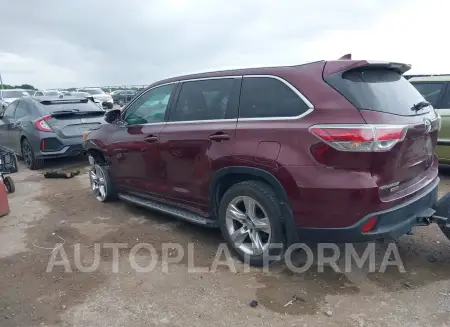 TOYOTA HIGHLANDER 2015 vin 5TDYKRFHXFS108713 from auto auction Iaai