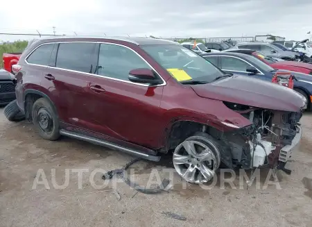 Toyota Highlander 2015 2015 vin 5TDYKRFHXFS108713 from auto auction Iaai