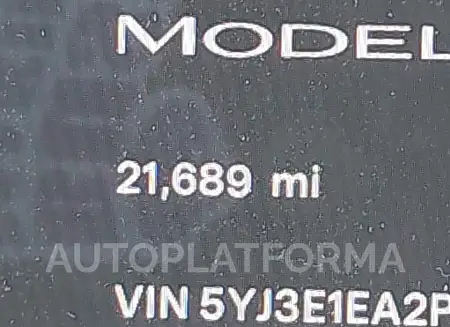 TESLA MODEL 3 2023 vin 5YJ3E1EA2PF558465 from auto auction Iaai