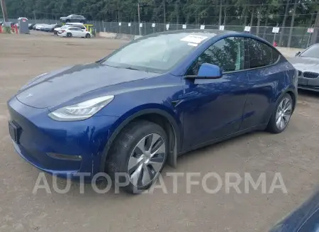 TESLA MODEL Y 2022 vin 7SAYGAEE2NF366644 from auto auction Iaai