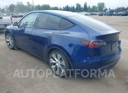 TESLA MODEL Y 2022 vin 7SAYGAEE2NF366644 from auto auction Iaai