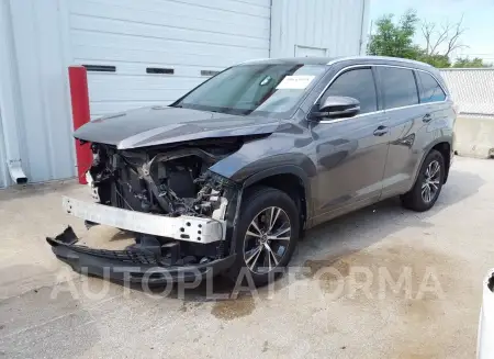 TOYOTA HIGHLANDER 2016 vin 5TDJKRFH0GS278274 from auto auction Iaai