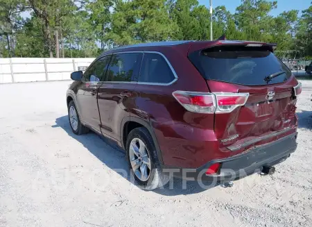 TOYOTA HIGHLANDER 2016 vin 5TDYKRFH1GS183544 from auto auction Iaai