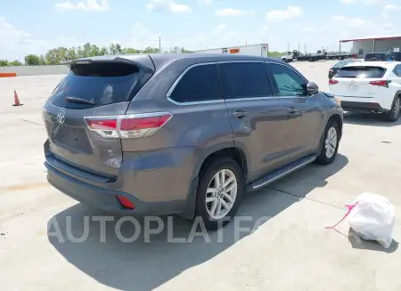 TOYOTA HIGHLANDER 2016 vin 5TDZKRFHXGS130149 from auto auction Iaai