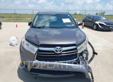 TOYOTA HIGHLANDER 2016 vin 5TDZKRFHXGS130149 from auto auction Iaai