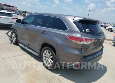 TOYOTA HIGHLANDER 2016 vin 5TDZKRFHXGS130149 from auto auction Iaai