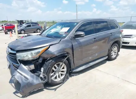 TOYOTA HIGHLANDER 2016 vin 5TDZKRFHXGS130149 from auto auction Iaai