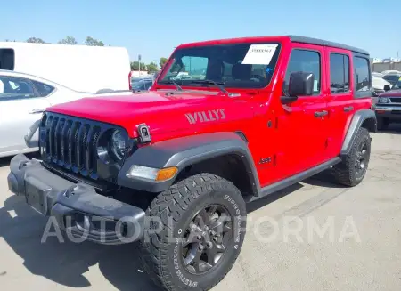 JEEP WRANGLER UNLIMITED 2021 vin 1C4HJXDG4MW694873 from auto auction Iaai