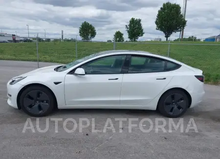 TESLA MODEL 3 2021 vin 5YJ3E1EAXMF976865 from auto auction Iaai