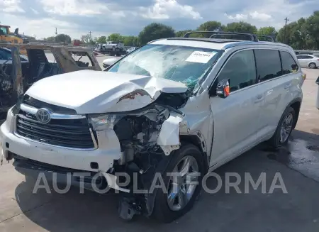 TOYOTA HIGHLANDER 2015 vin 5TDDKRFH5FS124218 from auto auction Iaai