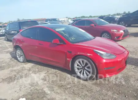 TESLA MODEL 3 2022 vin 5YJ3E1EA9NF185387 from auto auction Iaai