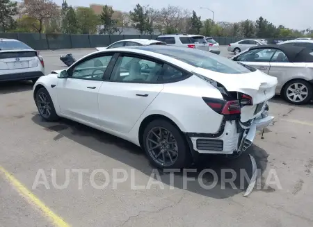 TESLA MODEL 3 2022 vin 5YJ3E1EB8NF262808 from auto auction Iaai