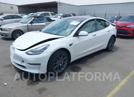 TESLA MODEL 3 2022 vin 5YJ3E1EB8NF262808 from auto auction Iaai