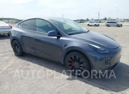 Tesla Model Y 2022 2022 vin 7SAYGDEF7NF440747 from auto auction Iaai