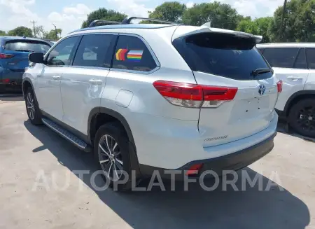 TOYOTA HIGHLANDER HYBRID 2019 vin 5TDJGRFH8KS069374 from auto auction Iaai