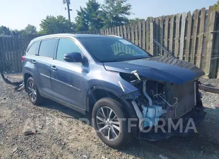 TOYOTA HIGHLANDER 2018 vin 5TDJZRFH4JS876029 from auto auction Iaai